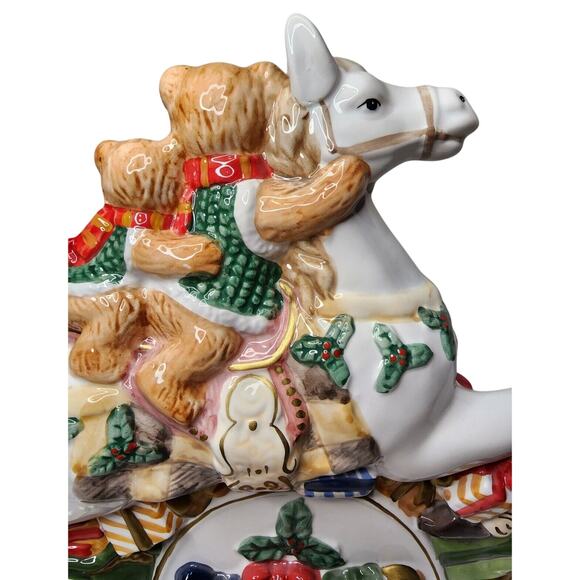 Beals Musial Rocking Horse Palais Royal Stage Christmas Bears in original box - Picture 11 of 16